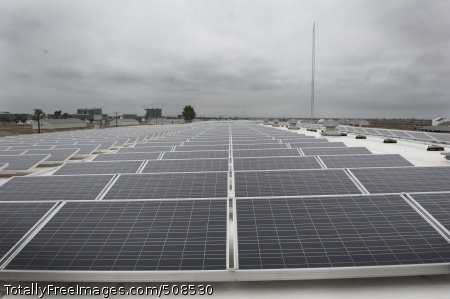 101015-N-7981E-087
SEAL BEACH, Calif. (Oct. 15, 2010) A view of one of several rooftop photovoltaic arrays installed at Naval Weapons Station Seal Beach since 2008. The arrays are contributing to the installation's goal of 25 percent renewable energy in the utility system within five years and the Department of the Navy's goal of 50 percent alternative energy use for shore-based facilities by 2020. (U.S. Navy photo by Mass Communication Specialist 2nd Class James R. Evans/Released)