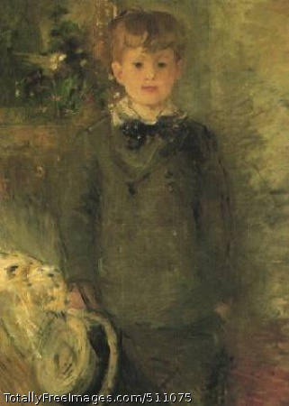 Portrait of Marcel Gobillard (Little Boy in Gray)
1880; private collection in Geneva.
The model is Mme Morisot's nephew.