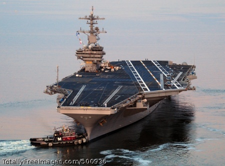 110511-N-VQ827-135
NORFOLK (May 11, 2011) The Nimitz-class aircraft carrier USS George H.W. Bush (CVN 77) departs Naval Station Norfolk for its maiden deployment. George H.W. Bush, the Navy's newest aircraft carrier, deployed as part of the George H.W. Bush Carrier Strike Group supporting maritime security operations and theater security cooperation efforts in the U.S. 5th and 6th Fleet areas of responsibility. (U.S. Navy photo by Mass Communication Specialist 3rd Class Nicholas Hall/Released) 