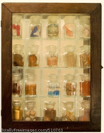 Untitled (Pharmacy)
1943 (120 Kb); Construction, 15 1/4 x 12 x 3 1/8 in;
Collection Mrs. Marcel Duchamp, Paris