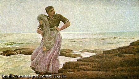 A Light on the Sea
Coastal waterscape depicting a female figure standing the rocks in the moonlight, her back to the water, and a fishing net draped over her right shoulder.
Artist: Homer, Winslow, 1836-1910, painter.
Medium: Oil on canvas.
Smithsonian Control Number: IAP 08260220