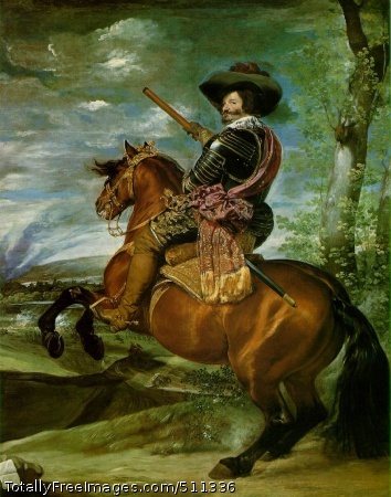 The Count-Duke of Olivares on Horseback
1634 (140 Kb); Oil on canvas, 313 x 239 cm (123 3/8 x 97 1/8 in);
Museo del Prado, Madrid