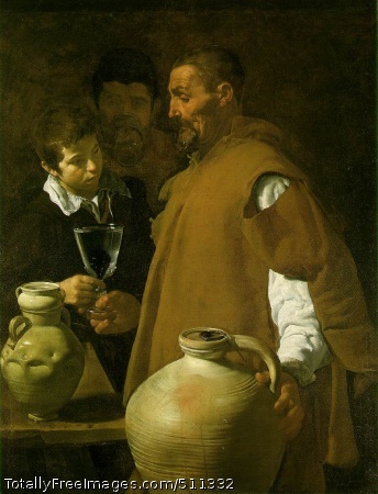 The Waterseller of Seville
1623 (130 Kb); Oil on canvas, 106.7 x 81 cm (42 x 31 7/8 in);
Wellington Museum, London