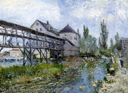 Provencher's Mill at Moret
1883 (230 Kb); Oil on canvas, 54 x 73 cm;
Museum Boymans-van Beuningen, Rotterdam
