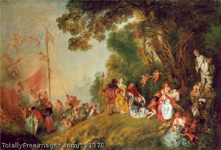 Pilgrimage to Cythera
Jean-Antoine Watteau
Oil on canvas; 129 x 194 cm; Charlottenburg Palace, Berlin 