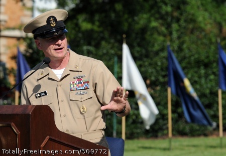 100916-N-9818V-070
WASHINGTON (Sept. 16, 2010) Master Chief Petty Officer of the Navy (MCPON) Rick West addresses the Navy's newest chief petty officers during the pinning ceremony held at the Washington Navy Yard. (U.S. Navy photo by Mass Communication Specialist 1st Class Jennifer Villalovos/Released)
