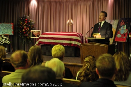 101004-N-3659B-162
LAS VEGAS (Oct. 4, 2010) Calif. Gov. Arnold Schwarzenegger speaks at the funeral of actor and former Sailor Tony Curtis in Las Vegas. Curtis was buried with military honors including a Navy honor guard and Air Force firing detail. (U.S. Navy photo by Mass Communication Specialist 2nd Class Joseph Buliavac/Released)