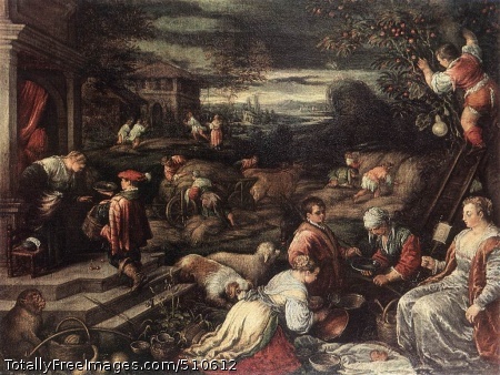 Summer
Oil on canvas, 97 x 127 cm;
The Hermitage, St. PetersburgThe painting probably belongs to a series representing the Four Seasons.