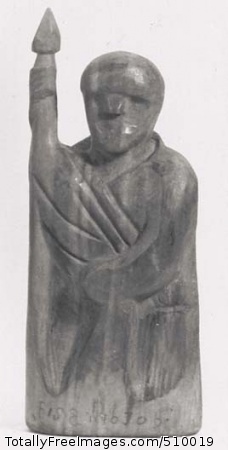 Soldier, (sculpture).
Artist: Barela, Patrocinio, 1908-1964, sculptor.
Medium: Carved cedar.
Smithsonian Control Number: IAS 75000295