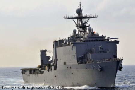 110324-N-GW695-137
INDIAN OCEAN (March 24, 2011) The amphibious dock landing ship USS Comstock (LSD 45) transits the Indian Ocean. Comstock is part of the Boxer Amphibious Ready Group deployed in the U.S. 7th Fleet area of responsibility. (U.S. Navy photo by Mass Communication Specialist 3rd Class Stephen M. Votaw/Released)