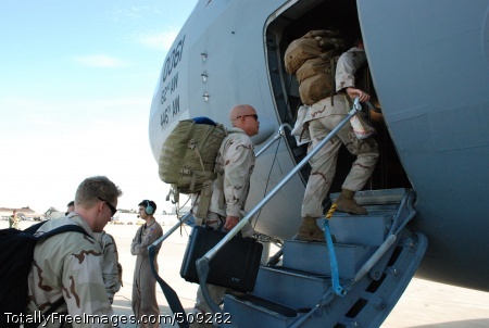 100929-N-0363B-014
CORONADO, Calif. (Sept. 29 2010) Sailors assigned to Explosive Ordnance Disposal Mobile Unit (EODMU) 3 board a U.S. Air Force C-17 transport aircraft headed for Afghanistan. EODMU-3 will provide counter-IED support to Commander, Joint Task Force Paladin. (U.S. Navy photo by Lt. David Bennett/Released)