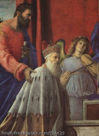 The Doge Barbarigo, St. John, and Musician Angels (detail)
1500 (30 kB); St. Pietro di Murano, Venice