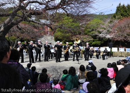 110406-N-RO948-062
CHANGWON CITY, Republic of Korea (April 6, 2011) The U.S. 7th Fleet Band performs at a city park while on tour in the Republic of Korea. The band was invited by Jinhae City to perform at the 2011 Jinhae International Military Band and Honor Guard Festival, which takes place every two years. (U.S. Navy photo by Mass Communication Specialist 2nd Class Dustin Kelling/Released)