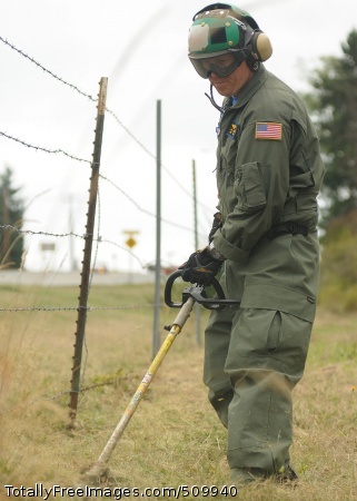 100910-N-9520G-007
OAK HARBOR, Wash. (Sept. 10, 2010) Chief Naval Air Crewman (Mechanical) (Sel.) Paul Winch, from Dover, N.H., uses a string trimmer to cut overgrown grass during the annual cleaning and inspection of the A-6 Intruder and EA-6B Prowler at the Navy Gateway Park at Naval Air Station Whidbey Island. (U.S. Navy photo by Mass Communication Specialist 2nd Class Nardel Gervacio/Released)