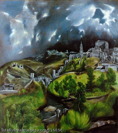View of Toledo
c. 1597 (180 Kb); Oil on canvas, 121.3 x 108.6 cm (47 3/4 x 42 3/4 in);
The Metropolitan Museum of Art, New York