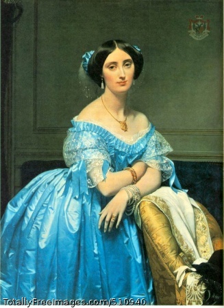 Pauline Eleanore de Galard de Brassac de Bearn, Princesse de Broglie
1853 (130 Kb); Oil on canvas, 47 3/4 x 35 3/4 in;
The Metropolitan Museum of Art, New York