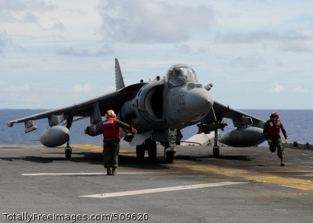 100920-N-5538K-224
PHILIPPINE SEA (Sept. 20, 2010) Marine aviation ordnancemen move away from a AV-8B Harrier jet aircraft after arming a GBU-12 Paveway II laser guided bomb on the flight deck of the forward-deployed amphibious assault ship USS Essex (LHD 2). Essex is part of the forward-deployed Essex Amphibious Ready Group and is participating in Valiant Shield 2010, a joint-service exercise designed to enhance interoperability between U.S. forces. (U.S. Navy photo by Mass Communication Specialist 3rd Class Casey H. Kyhl/Released) 